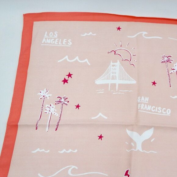 BCB Generation California Tourist Scarf Cities Los Angeles San Francisco Venice - Picture 5 of 8